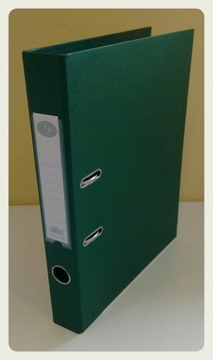 Bibliorato FW oficio de lomo angosto verde (Nuevo)