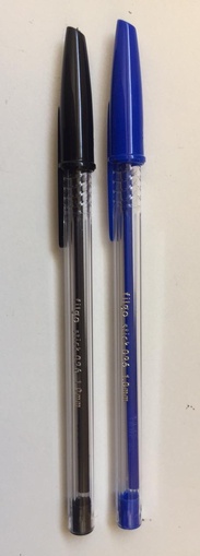 Boligrafo Stick 026 Azul y Negra Filgo (Nuevo)