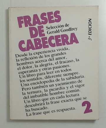 Frases de cabecera 2 - Librería El Atril